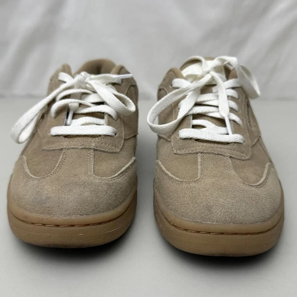 Reebok Forte Lounger Sneakers Tan Brown Suede Gum Bottom Retro Trainers US 8.5
